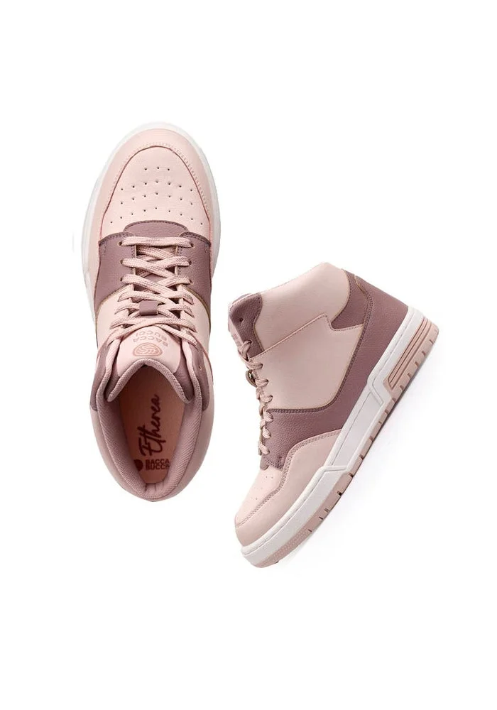 Bacca Bucci BABY PINK ETHEREA Pop High-Top Sneakers for Women | Best Price UAE